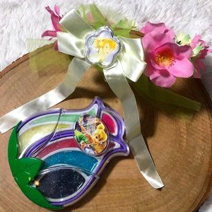 NWOT Tinkerbell Floral Tiara & Tinkerbell Tulip Blush & Gloss Set